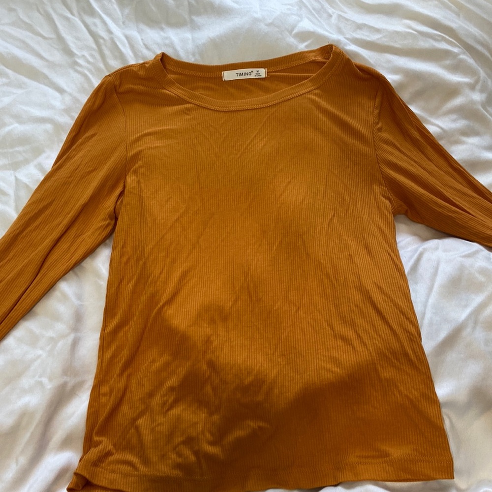 Mustard long sleeve shirt